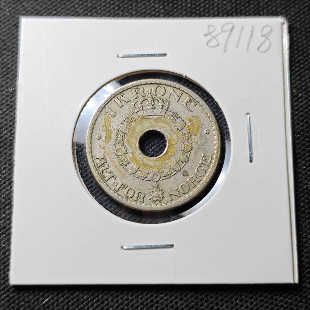 KK钱币收藏小铺  第389期  2月预留时间 周末发货  1940挪威1克朗
