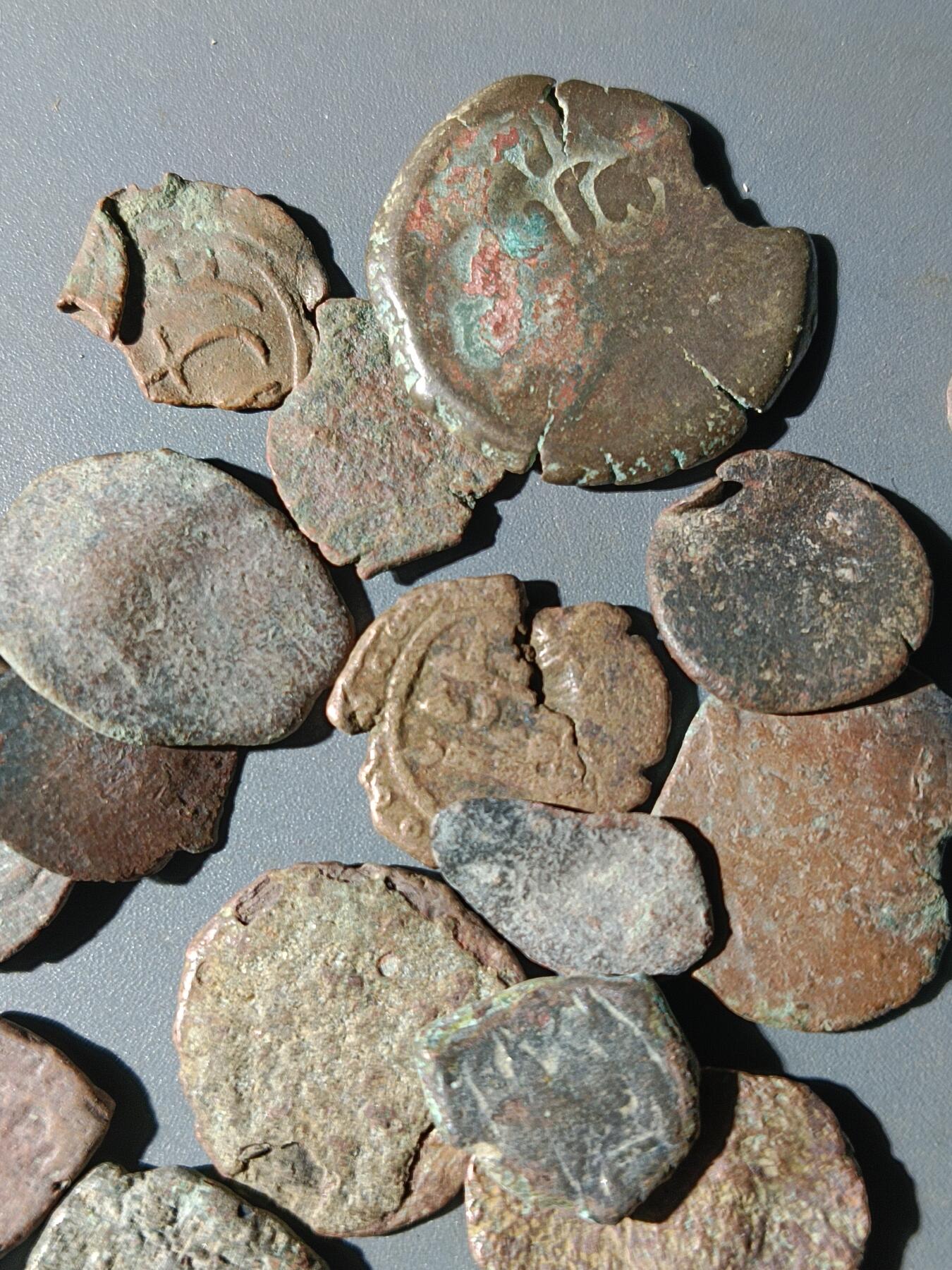 111期新疆红钱粟特钱币丝路钱币专场 甲4丝路铜币一组(20枚)