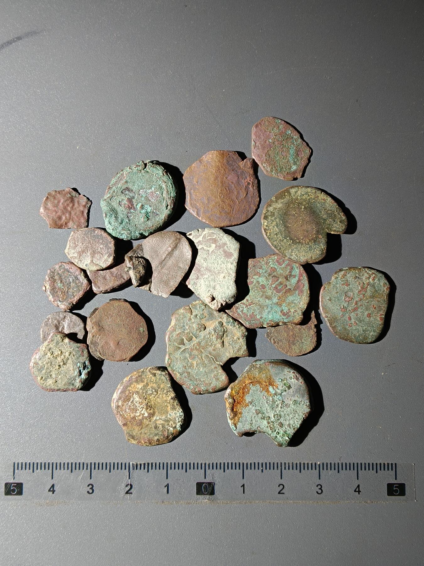 111期新疆红钱粟特钱币丝路钱币专场 甲1丝路铜币一组(20枚)