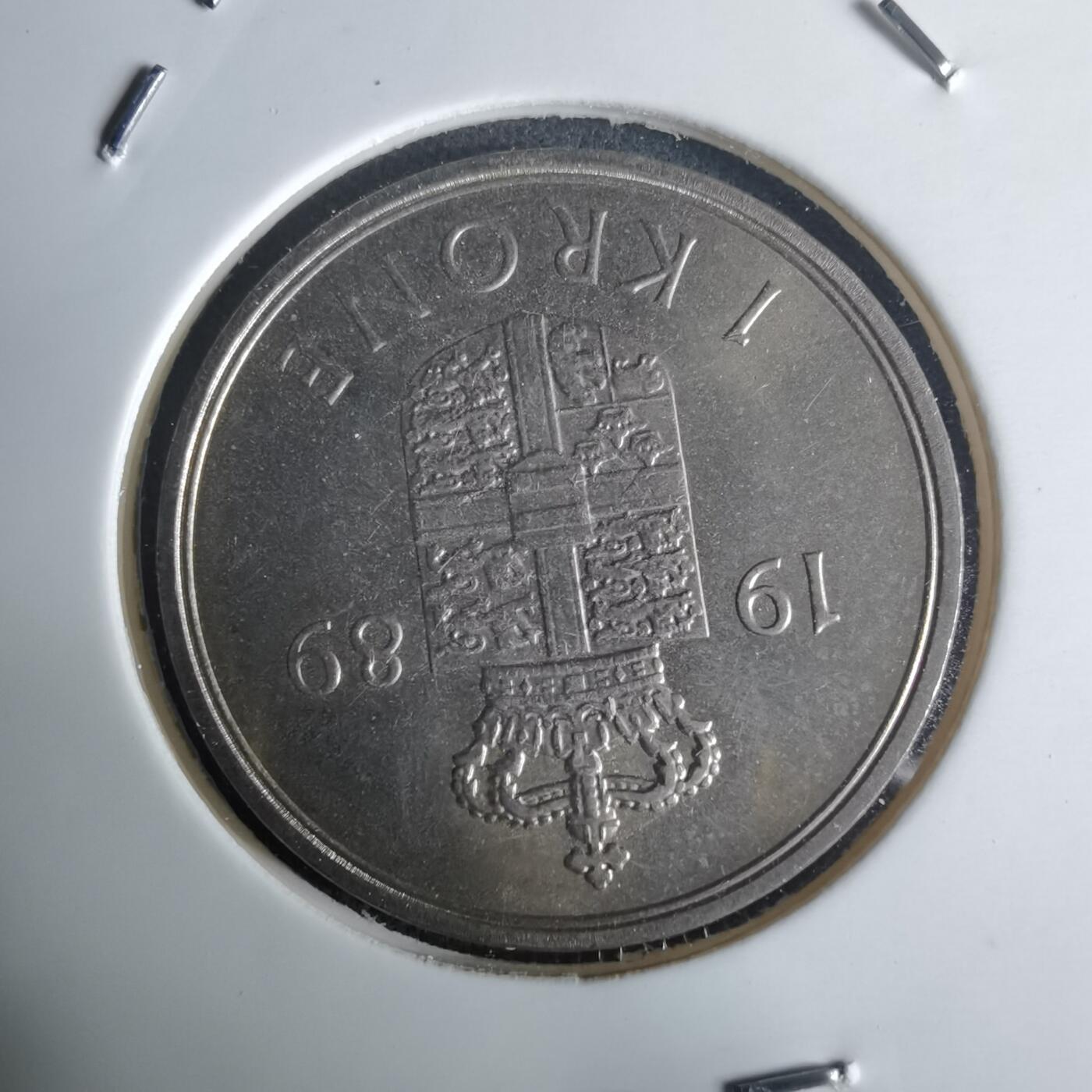 沼泽如烟--第975场 丹麦1989年1克朗