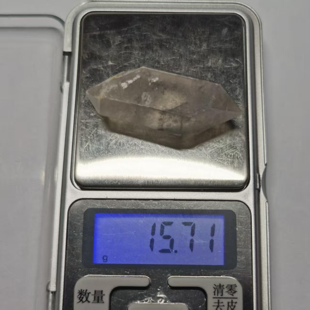 七河·世界币章矿标杂件每周小拍（总第35期）（本场周二结标） 藏家出品X697（25） 云贵闪灵水晶原石 双尖 本件拍品由合作藏家邮寄