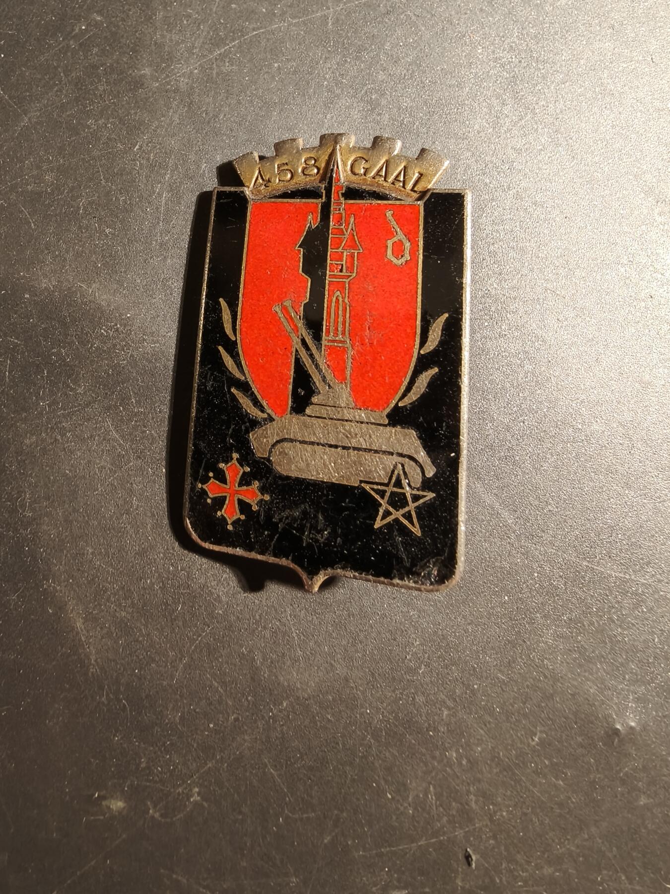 老王徽章第179期 法国陆军458轻型防空炮兵群证章