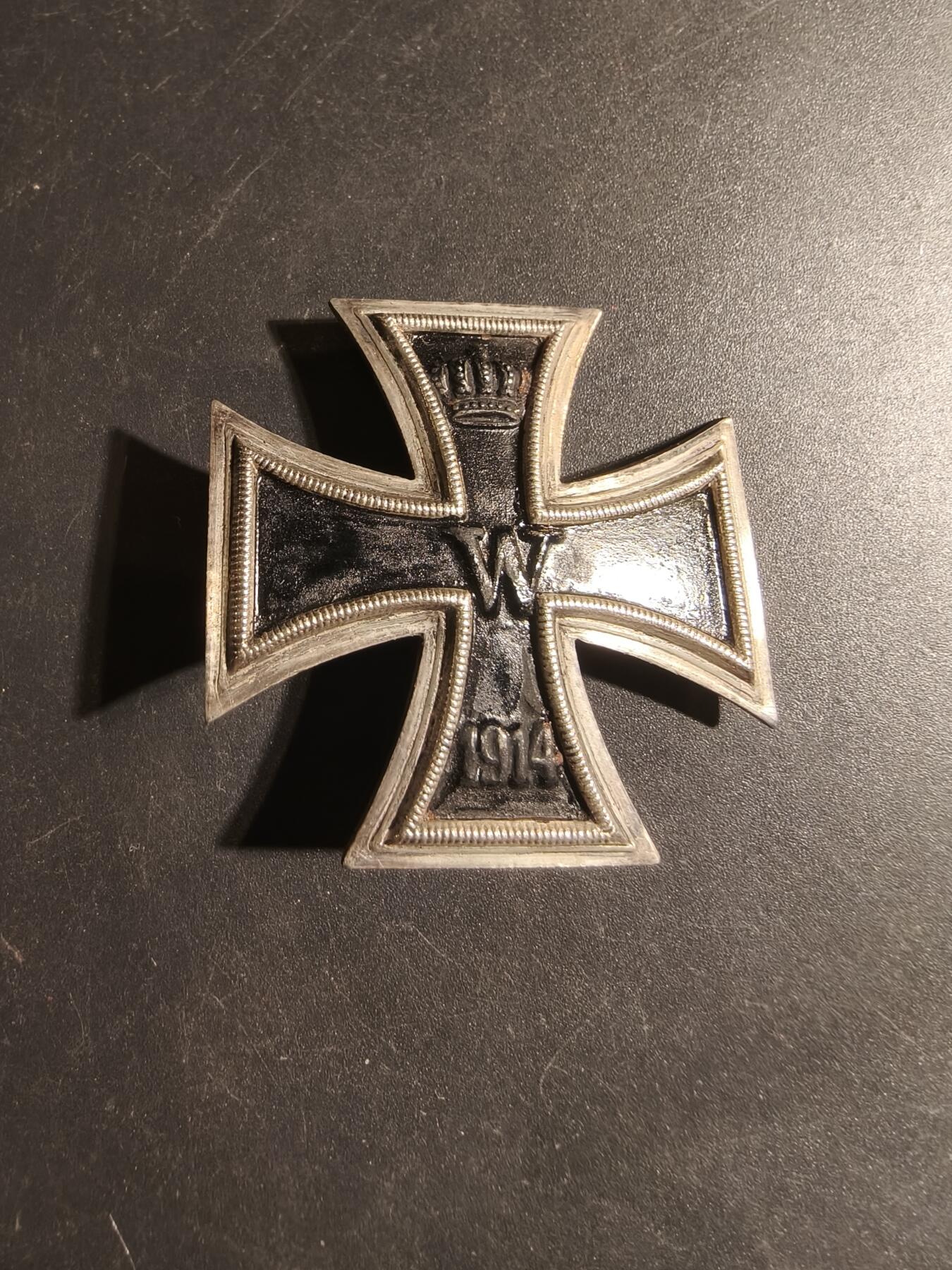 老王徽章第179期 德国一战一级铁十字勋章     微拱