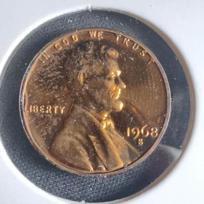 沼泽如烟--第974场 - 美国1968年一分精制币