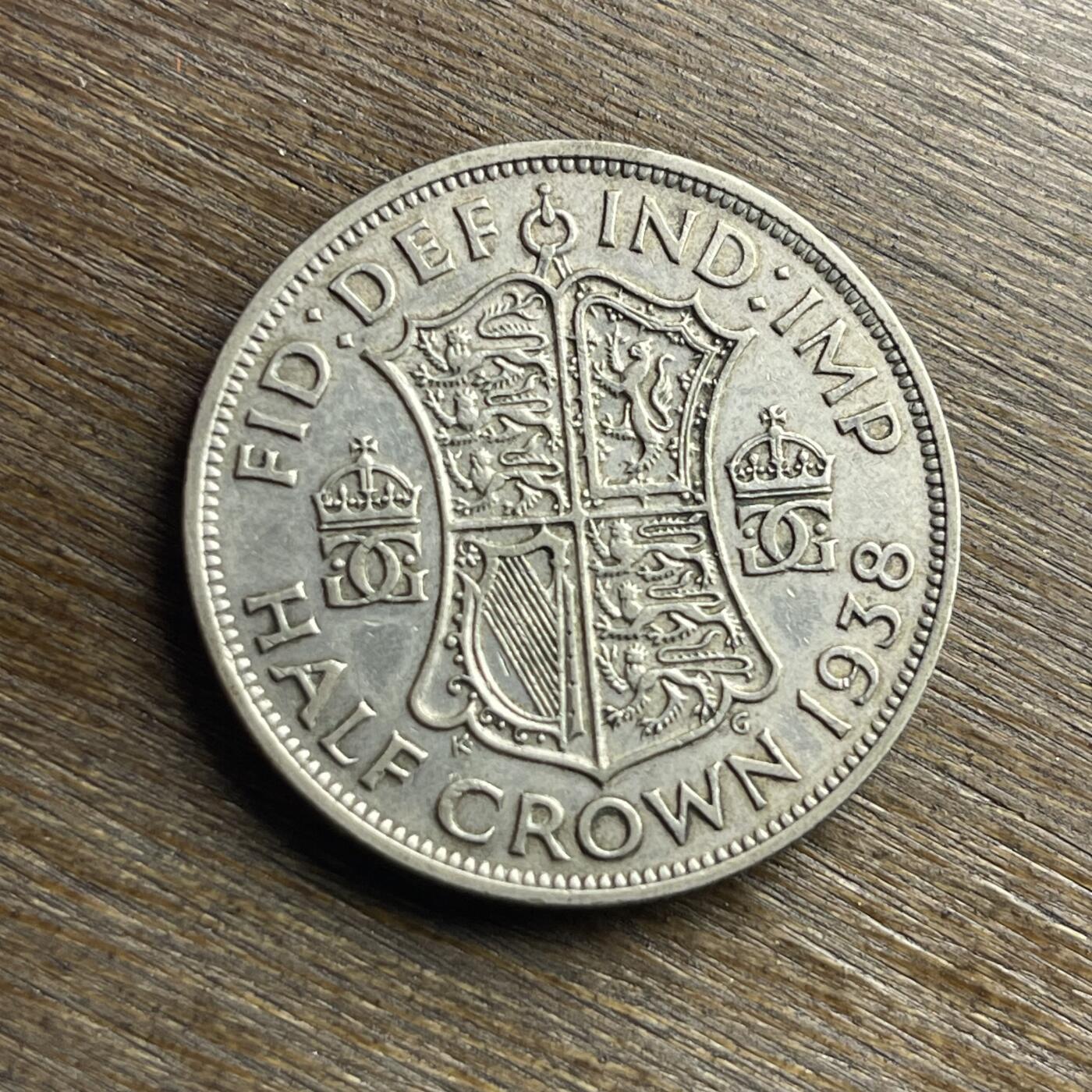 【铜匠收藏】★第140加场★精品老铜币 硬币专场 不寄存，200包邮。不满200元，支付5元运费。《接受代拍 代送NGC评级》 100【无寄存】1938 乔六 半克朗 银币