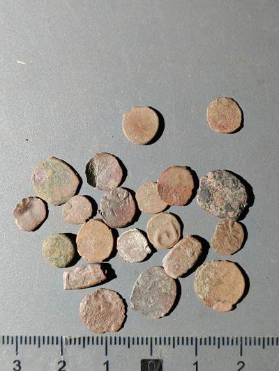 111期新疆红钱粟特钱币丝路钱币专场 - 甲9丝路铜币一组(20枚)