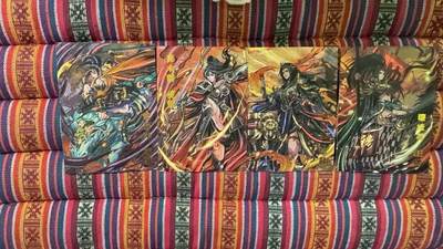 光影卡牌第29期，各家亲签，各家套卡，持续收拍品 - 烽火梁山伯水浒特卡，四大巾帼粗闪同一编号