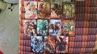 光影卡牌第29期，各家亲签，各家套卡，持续收拍品 - 燎原水浒钻石闪特卡6张＋雕仙白素贞＋巴丁港漫3张