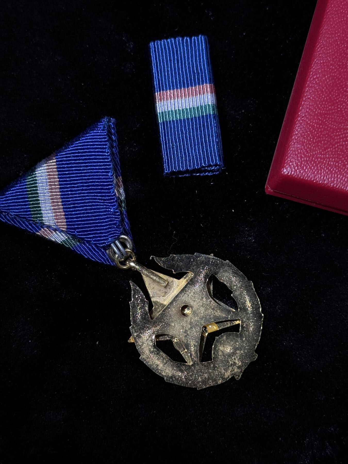 戎马世界章牌大赏第110期 原盒匈牙利金级维护秩序奖章