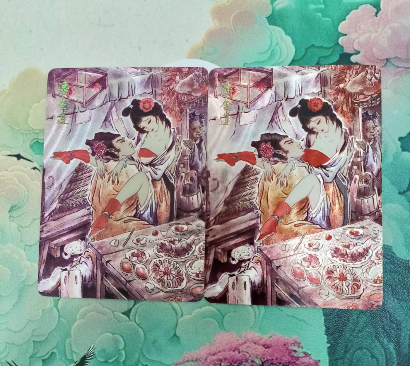 春节前倒数第二场！！龙虎卡牌-七四场（满200元包邮，无佣金，每周六结拍，欢迎送拍） 粗闪2张 燎原水浒 彫仙 潘金莲双服饰一对