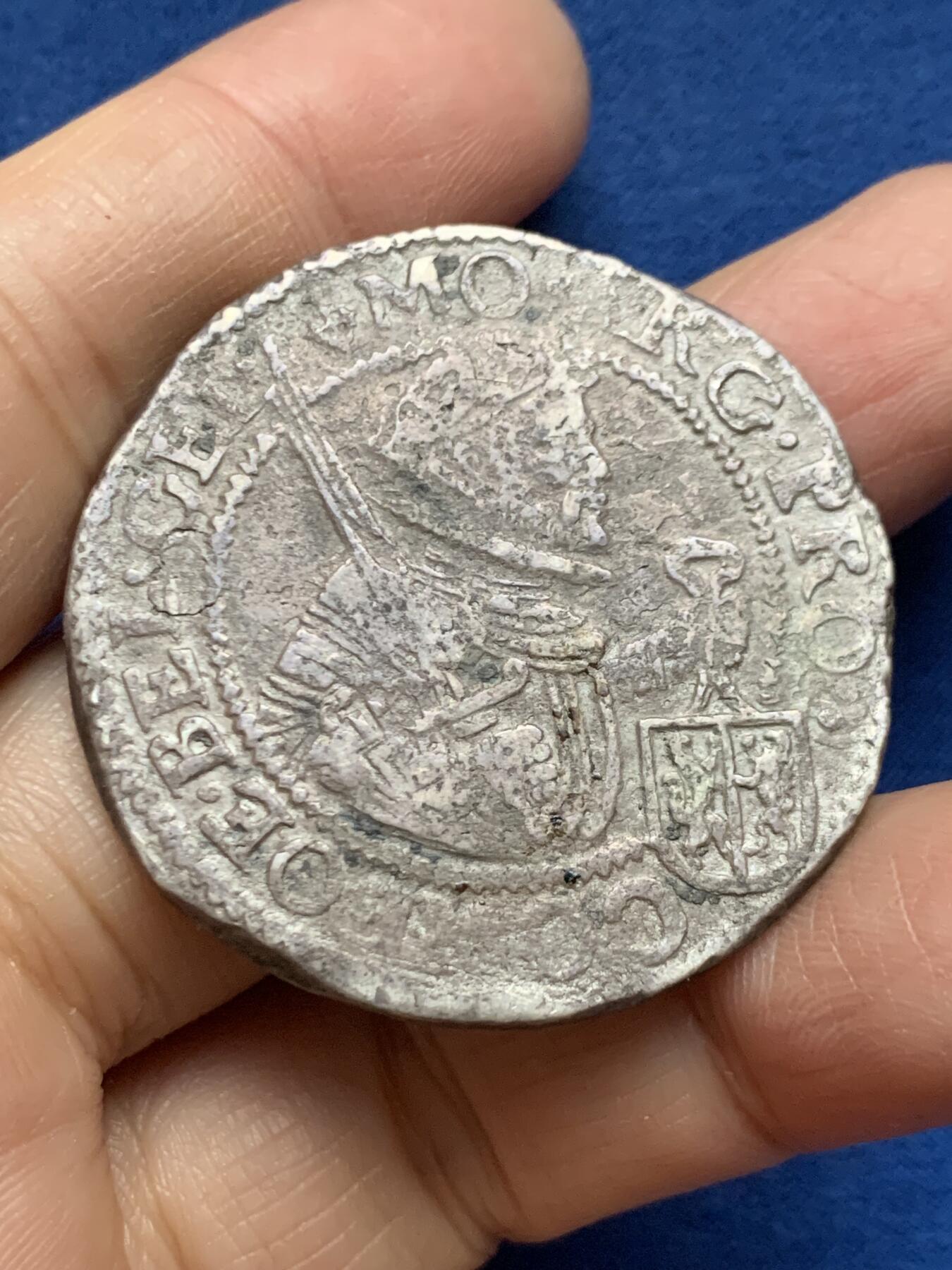 《竞宝斋》第461场 周日，周一，2场连拍 （全场包邮）欢迎送拍 1620 尼德兰 加尔德兰省发行 王国泰勒银币 重约26.6g 直径42mm 王国泰勒等价于2.5盾或50斯图弗 少见 细节见图