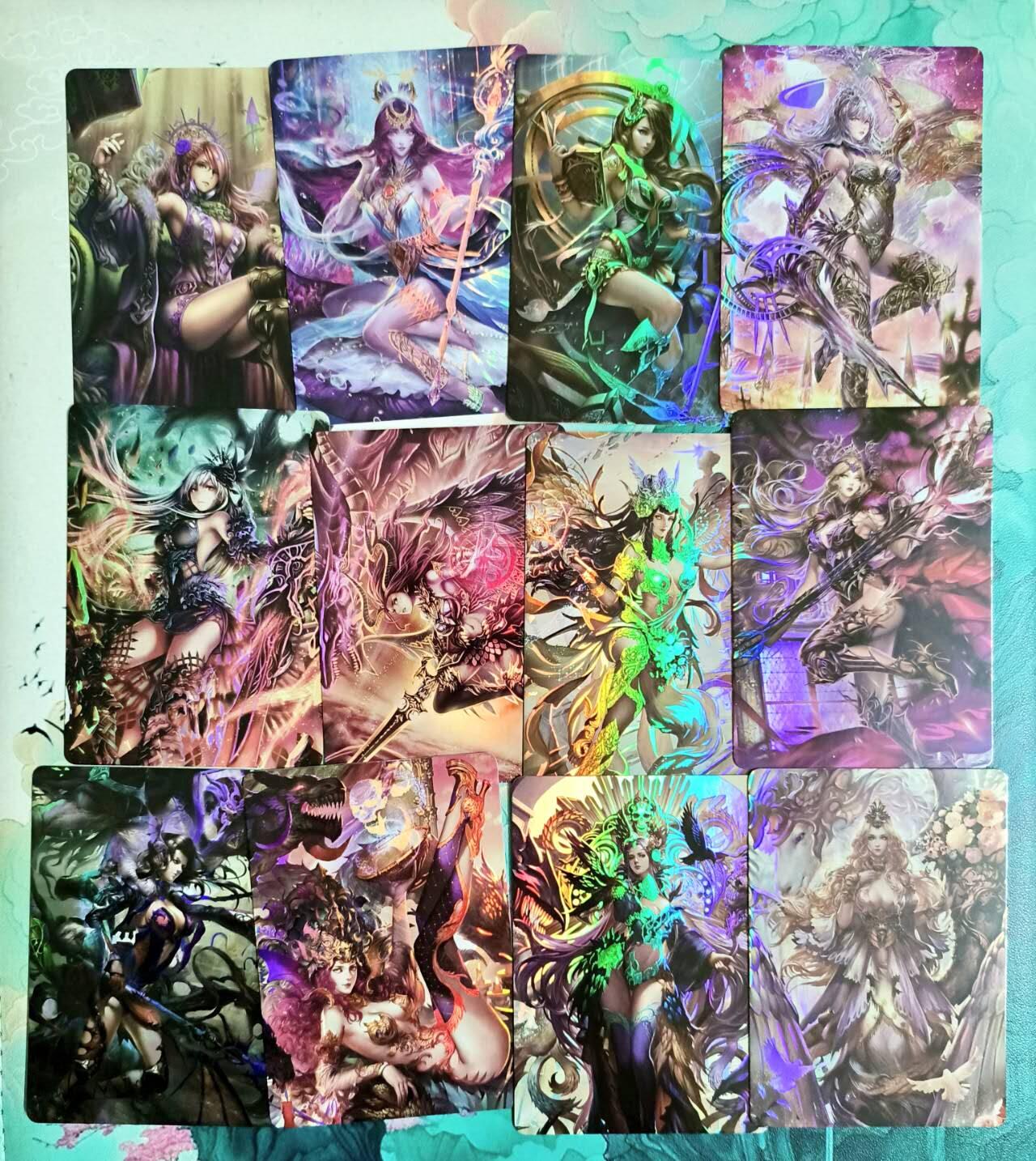 春节前倒数第二场！！龙虎卡牌-七四场（满200元包邮，无佣金，每周六结拍，欢迎送拍） 彩闪12张  神魔继承一套