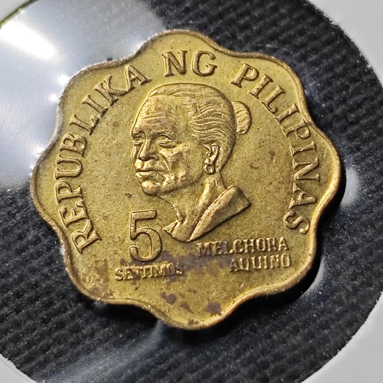 KK钱币收藏小铺  第389期  2月预留时间 周末发货  菲律宾5分铜币