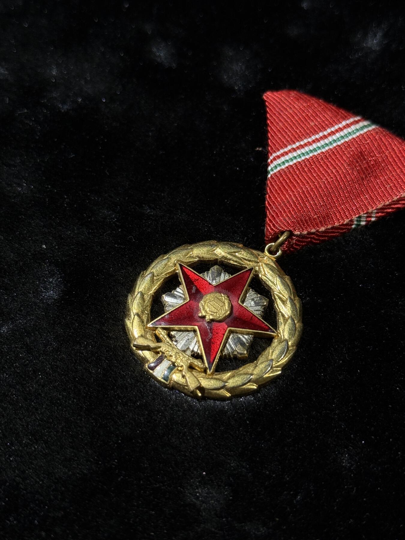 戎马世界章牌大赏第110期 匈牙利杰出服役奖章，珐琅有损