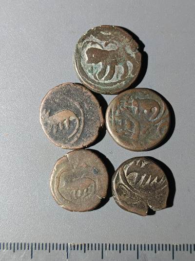 111期新疆红钱粟特钱币丝路钱币专场 - A6丝路铜币一组