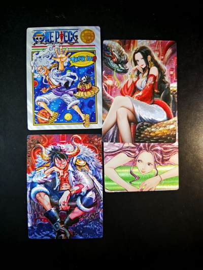 琦卡当当铺～第30期★★一大波美女正向你走来~支持寄存★★~【9点40结束】扫码加群抽[包邮券]~ - 奇点卡牌 盲包卡 粗闪 海贼王4张