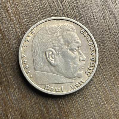 【铜匠收藏】★第140加场★精品老铜币 硬币专场 不寄存，200包邮。不满200元，支付5元运费。《接受代拍 代送NGC评级》 - 100【无寄存】1936 德国 5马克 银币