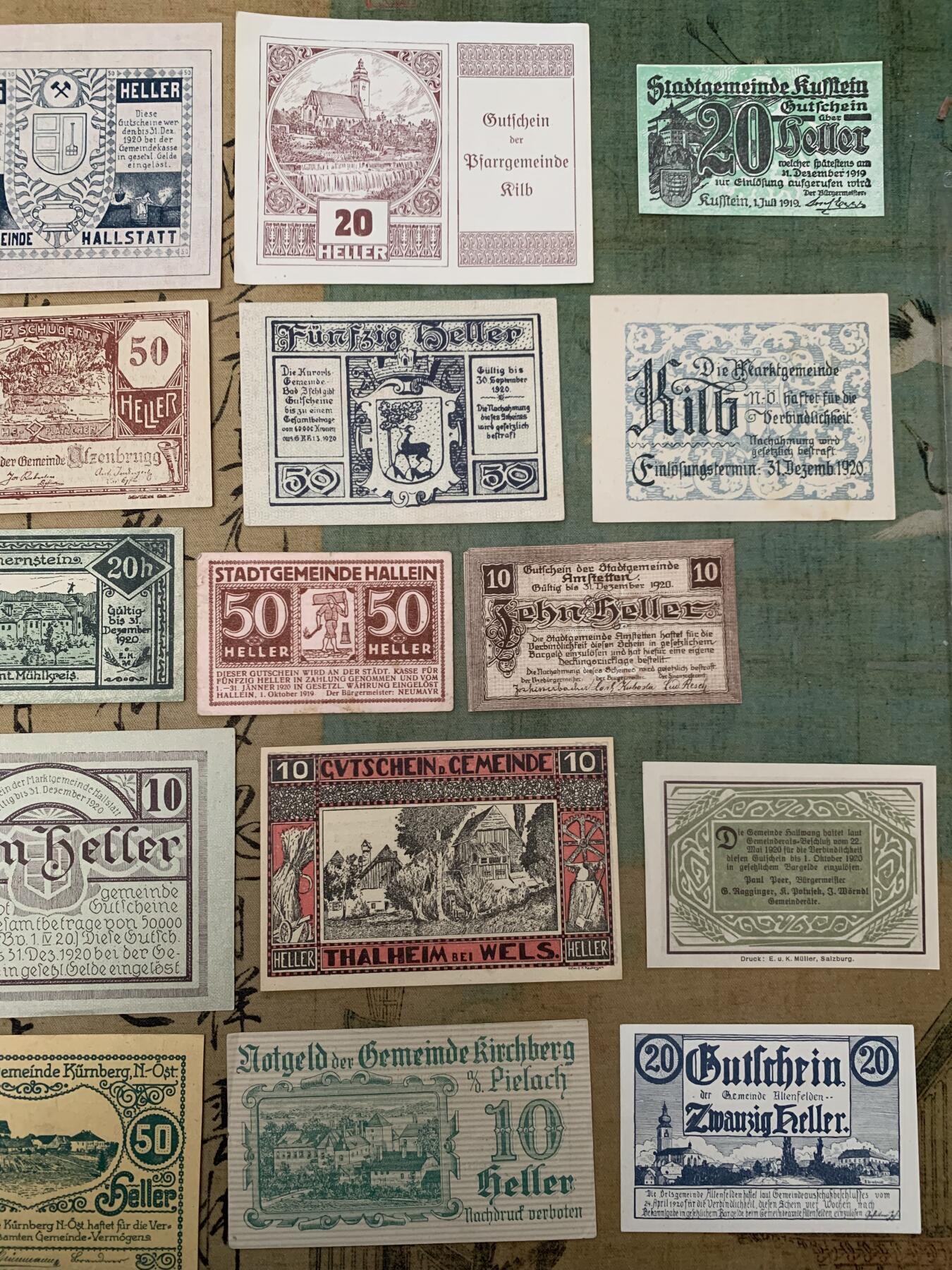 《竞宝斋》第461场 周日，周一，2场连拍 （全场包邮）欢迎送拍 20张一组 1915年左右德国德紧纸币