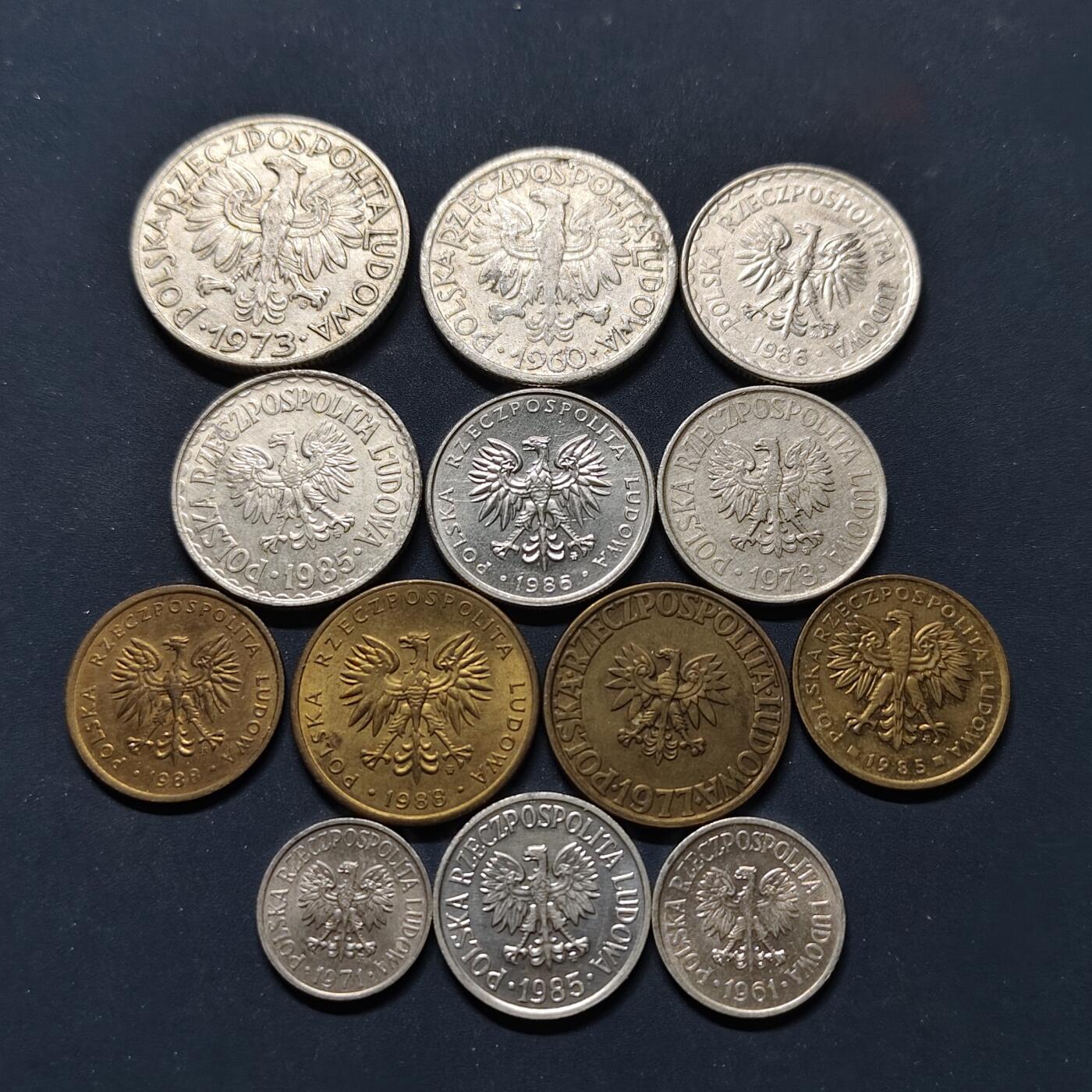 【全场包邮】纯粹捡漏拍498场-持续更新中 波兰60-80年代13枚一组