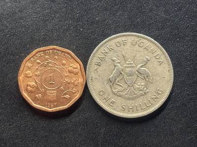 邮泉阁限时拍卖第四十场 非洲专场（硬币在国外。请付邮费6元。） - 乌干达2枚