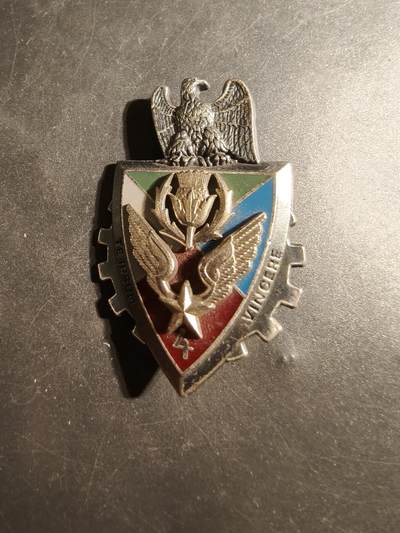 老王徽章第179期 - 法国陆军第4指挥与支援团证章