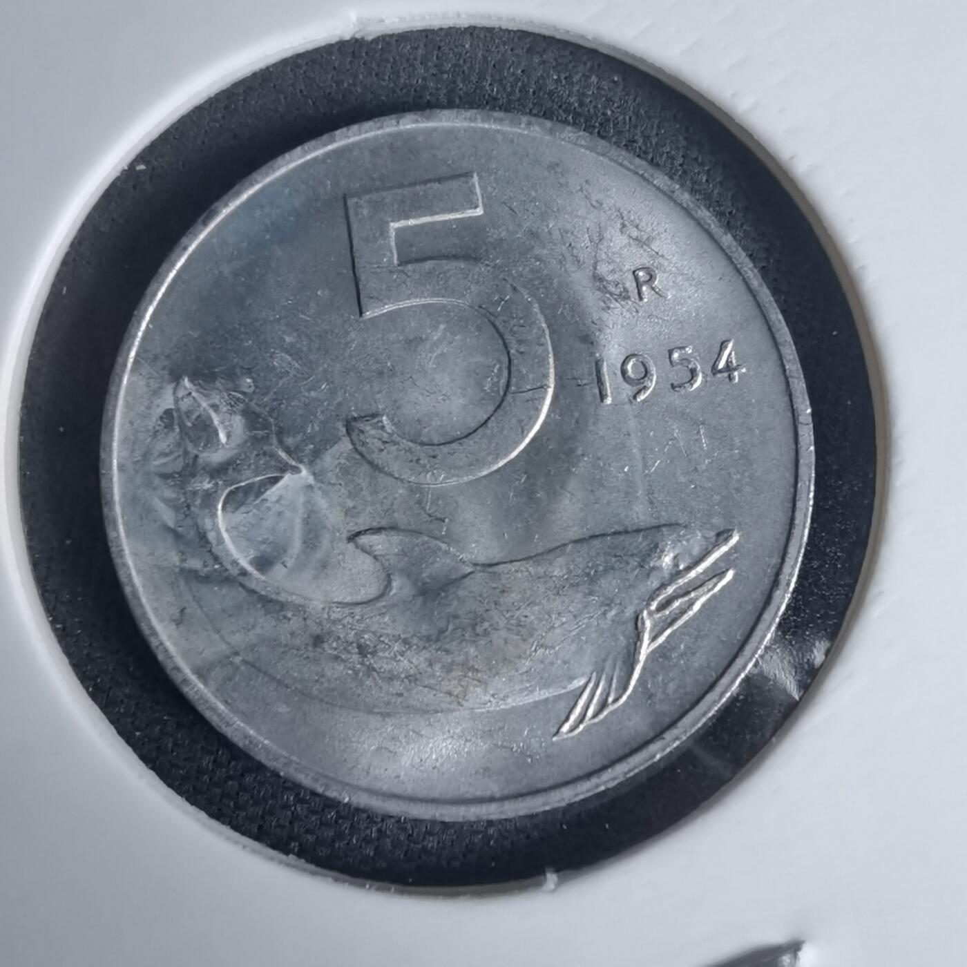 沼泽如烟--第975场 意大利1954年5里拉