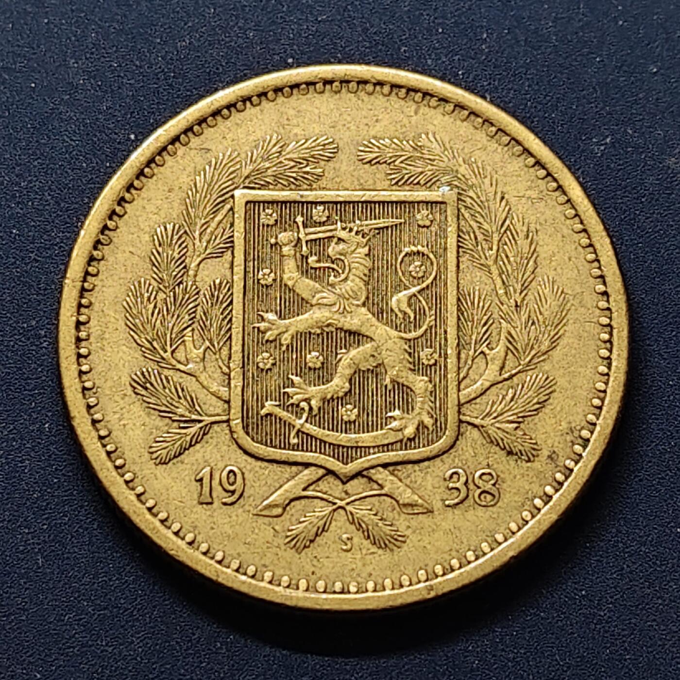 【全场包邮】纯粹捡漏拍498场-持续更新中 芬兰1938年20马克大面值