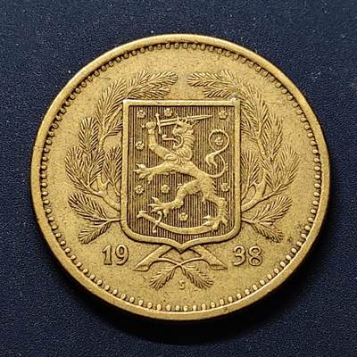 【全场包邮】纯粹捡漏拍498场 - 芬兰1938年20马克大面值