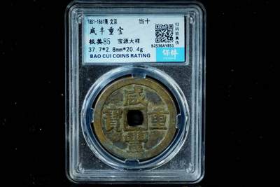 上海都达杂项专场八（全场包邮）   极美85 宝源大样当十评级币88-143