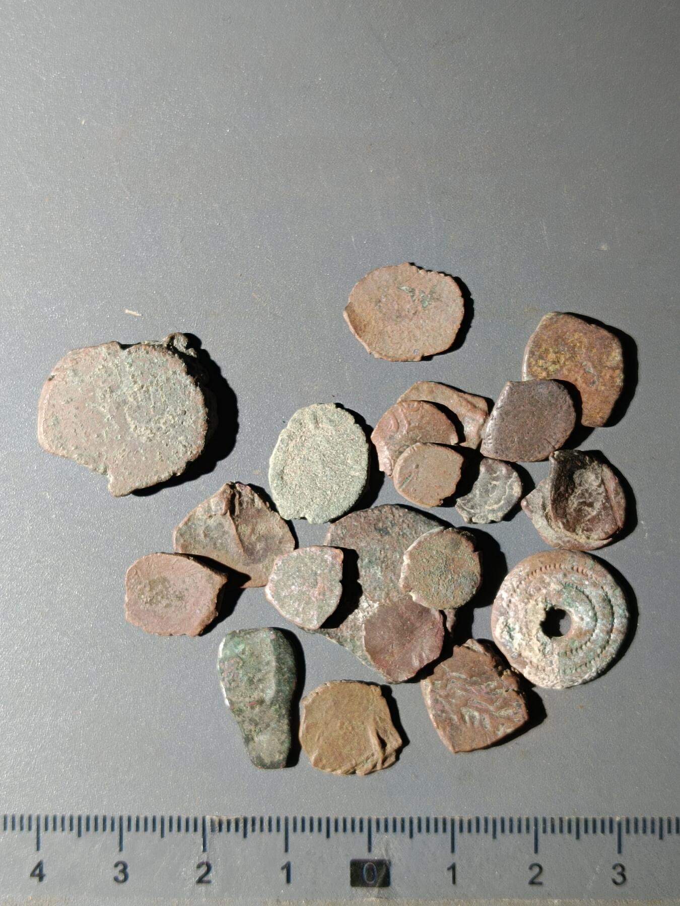 111期新疆红钱粟特钱币丝路钱币专场 甲11丝路铜币一组(20枚)