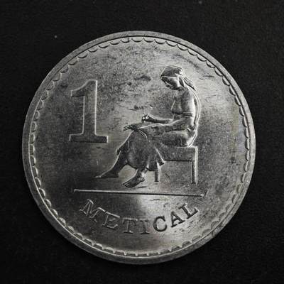 【淘币小摊】限时拍第八百五十五拍  铜钱场  满百包邮可预留两周  周一统一发货  - 莫桑比克1986年1梅蒂卡尔铝币