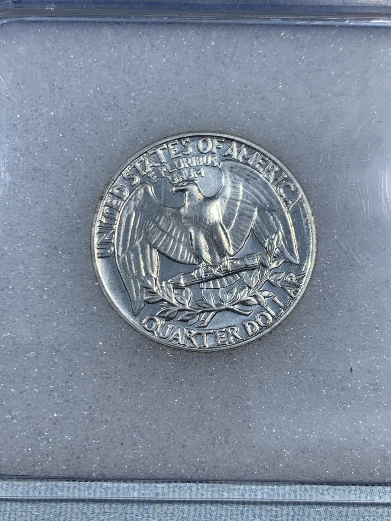 《竞宝斋》第461场 周日，周一，2场连拍 （全场包邮）欢迎送拍 两枚一组 NNC PR69 美国1961年/1962年华盛顿25美分银币 精致版本少见 900银 高分