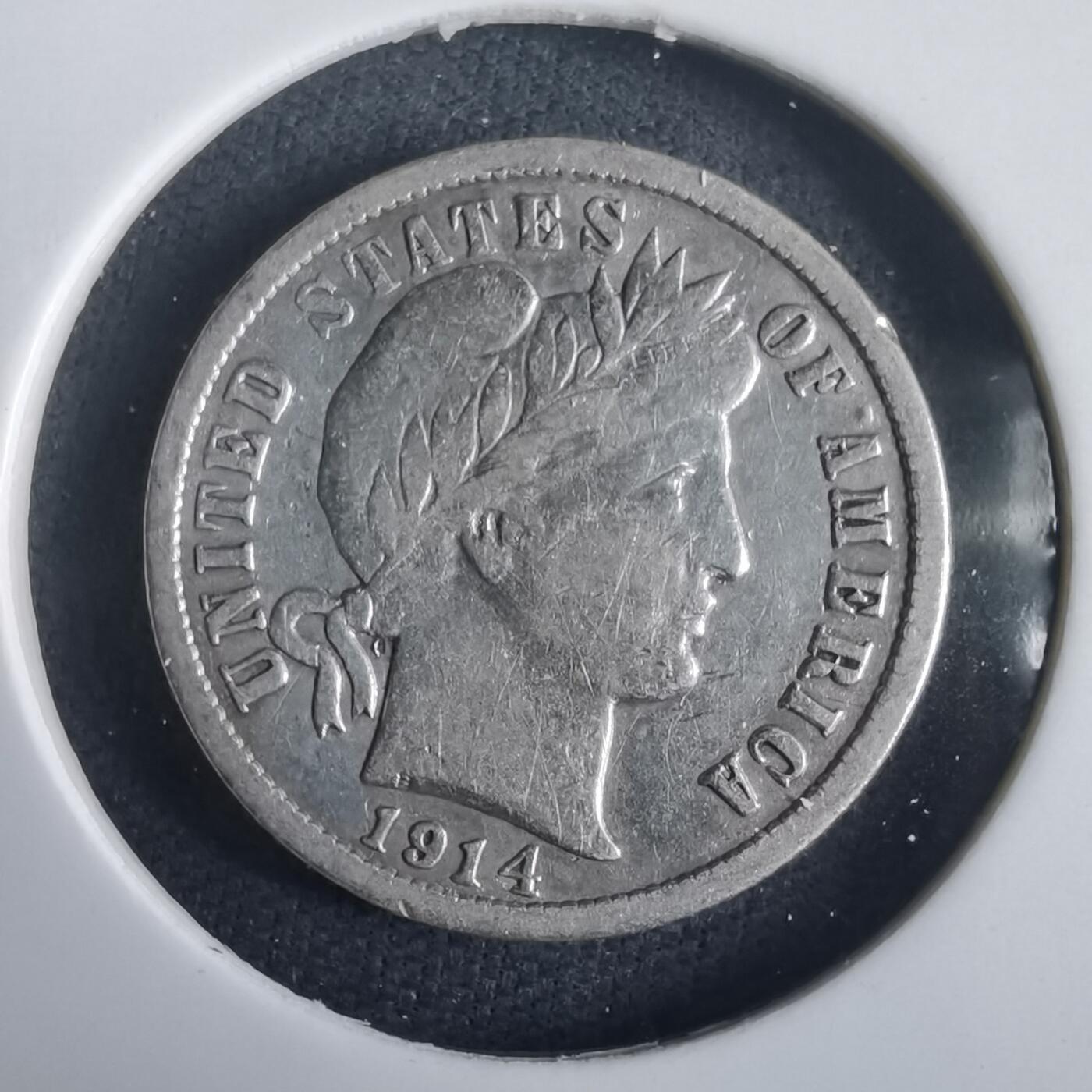 沼泽如烟--第974场 美国1914年十分银币