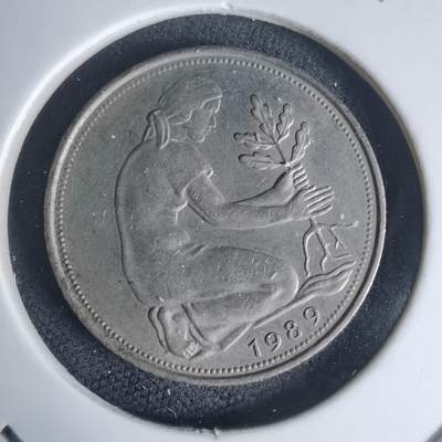 沼泽如烟--第975场 - 德国1989年50芬尼