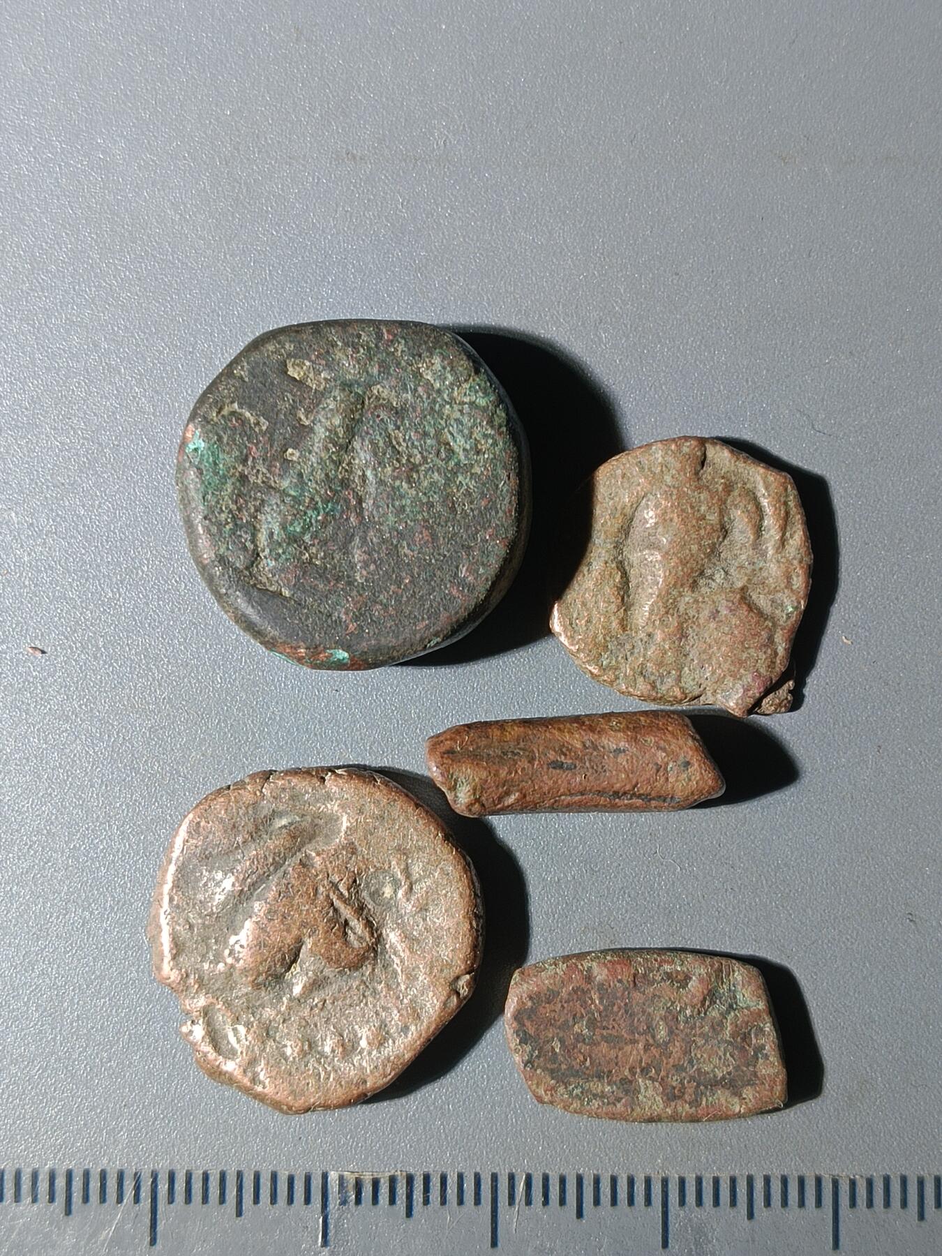 111期新疆红钱粟特钱币丝路钱币专场 A5丝路铜币一组