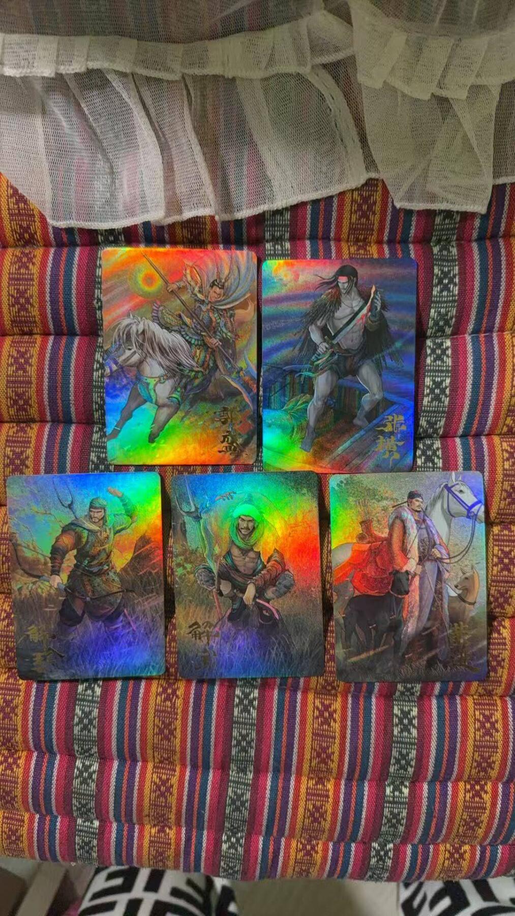 光影卡牌第29期，各家亲签，各家套卡，持续收拍品 卡趣多水浒全彩5张