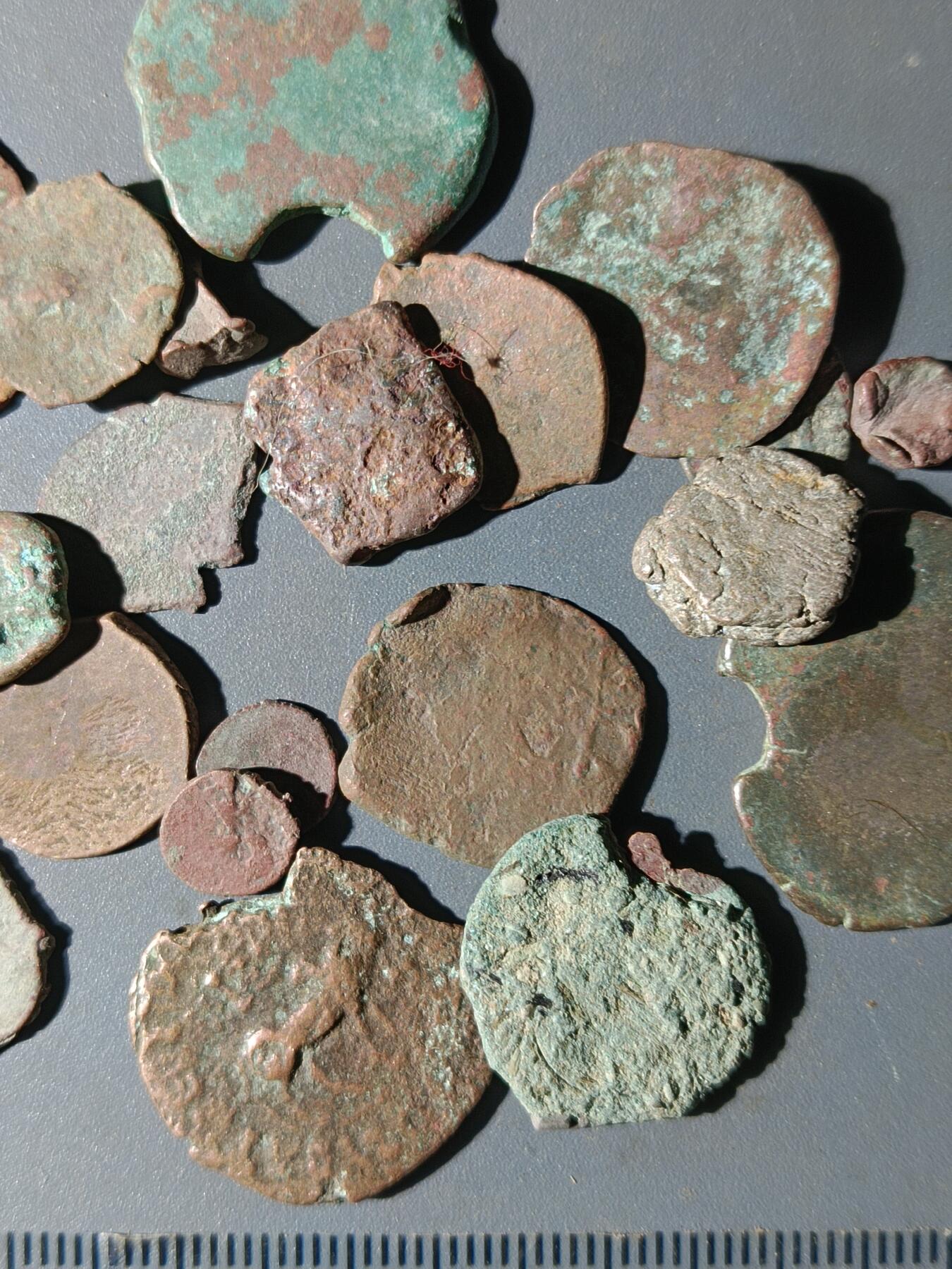 111期新疆红钱粟特钱币丝路钱币专场 甲7丝路铜币一组(20枚)