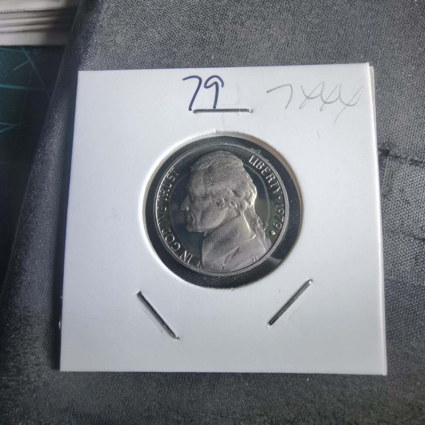 沼泽如烟--第974场 美国1979年5分精制币