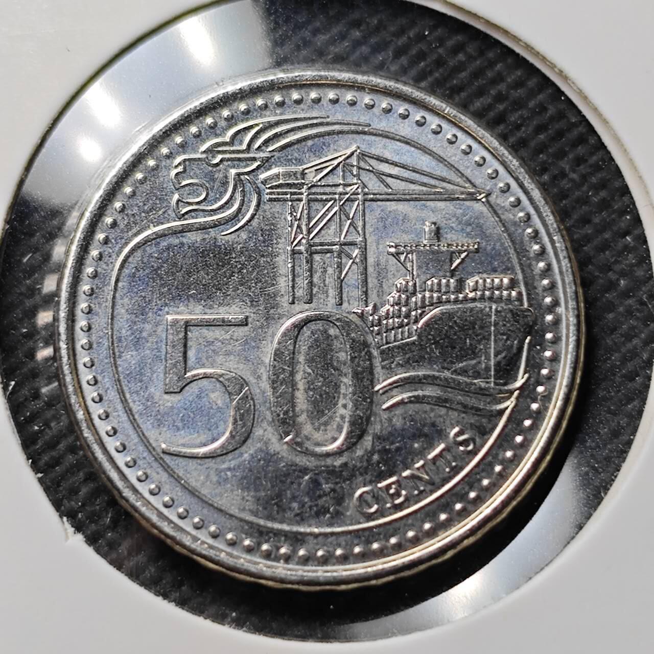 KK钱币收藏小铺  第389期  2月预留时间 周末发货  新加坡50分