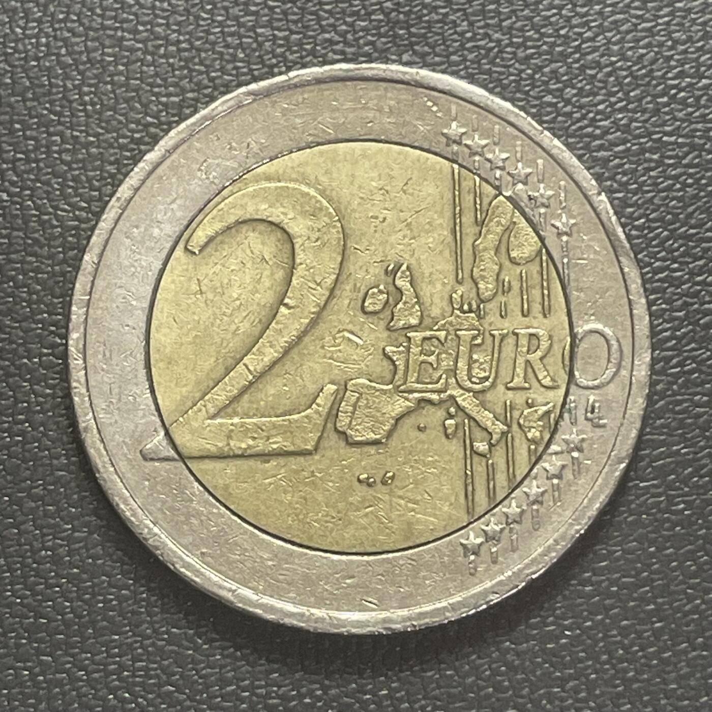 回流0125 奥地利2002年2欧元双色币 诺贝尔和平奖得主贝莎·冯·苏特纳