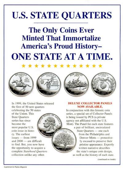 布加迪🐬～世界钱币(上海)🌾第 271 期 /  各国套币和散币 - 美国🇺🇸 1999年 25分洲币 首发年份