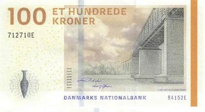 小福收藏拍卖第199期 裸钞场 本期有多张豹子号靓号 瑞士1000法郎 经典提香 毛里求斯首发年大全套 白俄罗斯5000000卢布 苏里南10000盾  爱沙尼亚  苏丹 西班牙 保加利亚 古巴等多国精美纸币 - 丹麦 2015年 100克朗unc