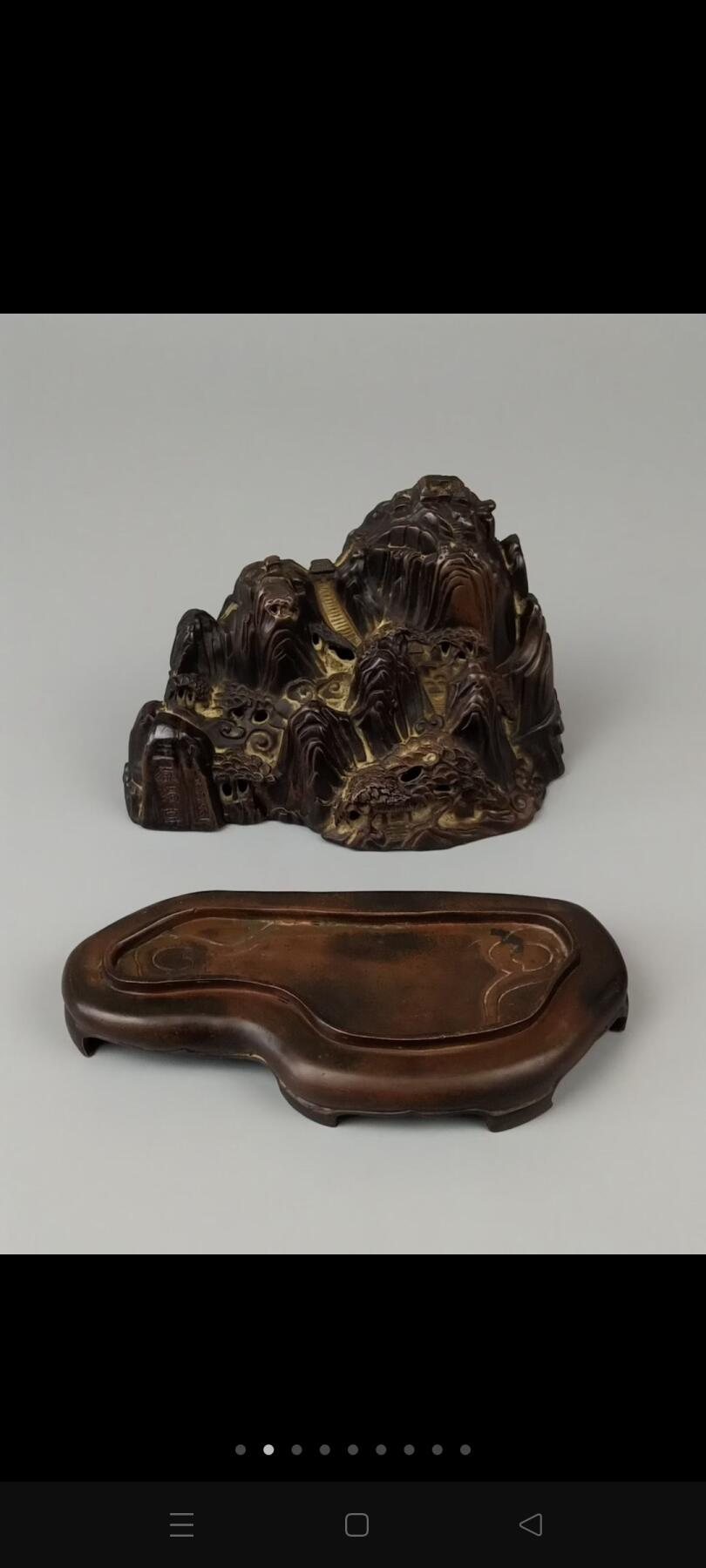 旧藏【五岳独尊 昂头天外】纯铜 薰香炉。全品完整、包浆老辣，尺寸如图！