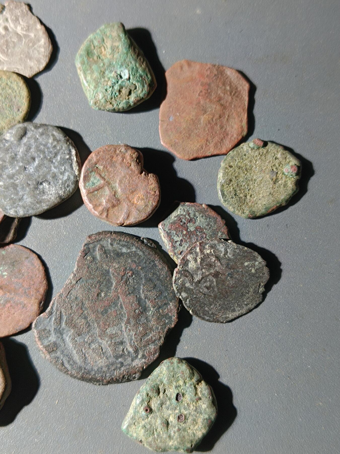 111期新疆红钱粟特钱币丝路钱币专场 甲8丝路铜币一组(20枚)