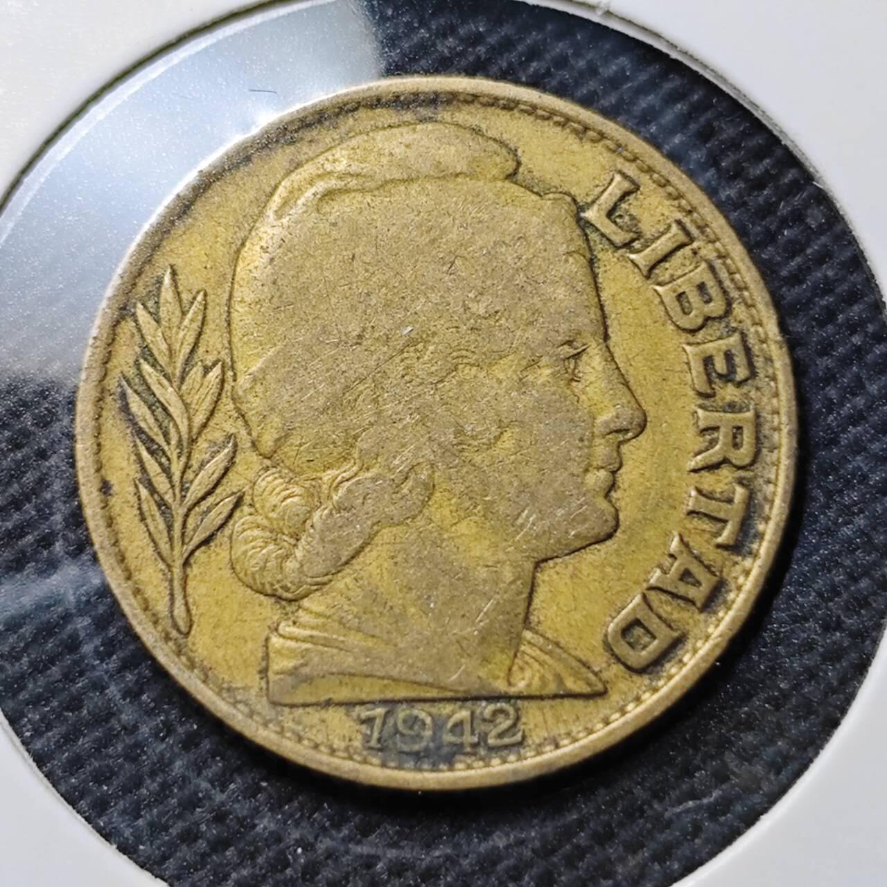 KK钱币收藏小铺  第389期  2月预留时间 周末发货  1942阿根廷20分