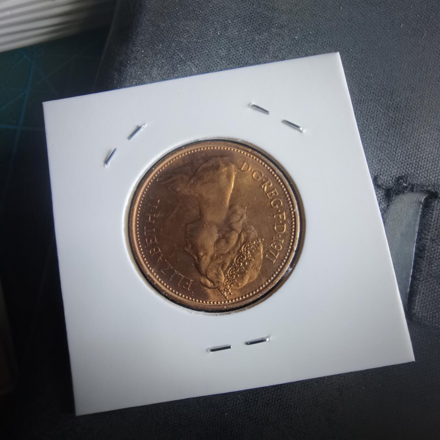 沼泽如烟--第974场 英国1971年2便士