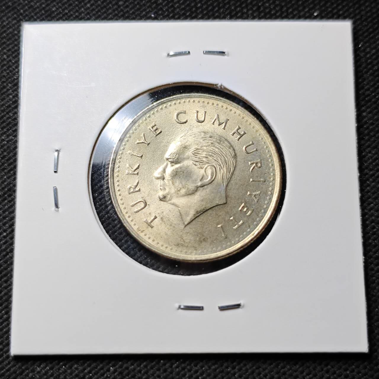 KK钱币收藏小铺  第389期  2月预留时间 周末发货 土耳其100里拉 好品 