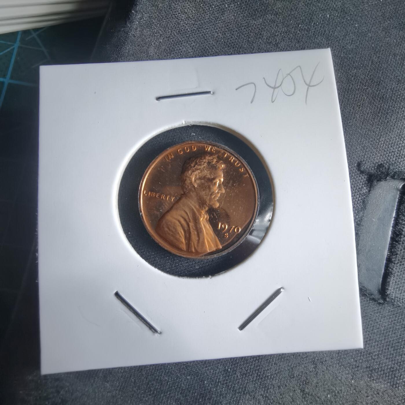 沼泽如烟--第974场 美国1970年一分精制币