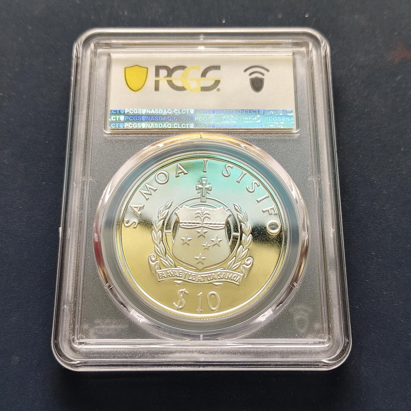 【全场包邮】纯粹捡漏拍499场-持续更新中 【收藏级·少见】萨摩亚1991年10元海耶达尔RA1号芦苇船探险克朗型精制纪念银币【38.61毫米31.1克92.25%，纯银价约806元（按28元银价估算）】-量5000-PCGS PR68 DCAM（更高分仅2枚）