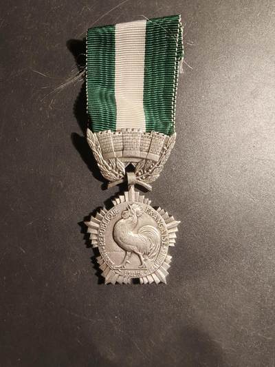 老王徽章第179期 - 法国银级地方嘉奖奖章    